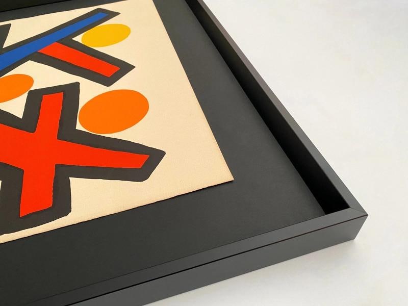 ALEXANDER CALDER RARE 1972 " ASYMMETRY " FRAMED LARGE MODERNIST LITHOGRAPH PRINT - 12