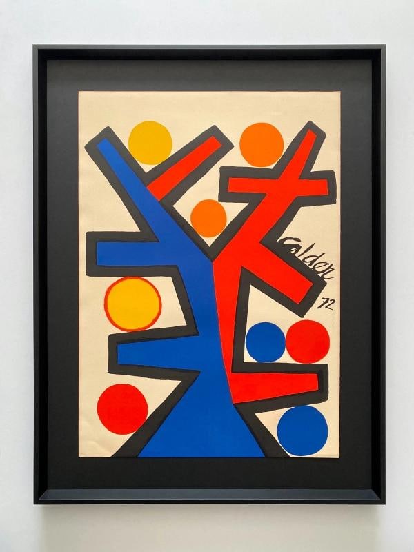 ALEXANDER CALDER RARE 1972 " ASYMMETRY " FRAMED LARGE MODERNIST LITHOGRAPH PRINT: Condition: Used,Artist: Alexander Calder,Image Orientation: Portrait,Size: Large,Signed: No,Title: " Asymmetry ",Period: Contemporary (1970 - 2020),Material: Paper,Framing: Framed,Original/Licensed Re