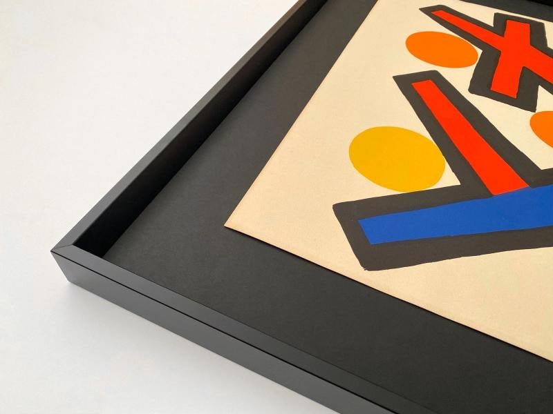 ALEXANDER CALDER RARE 1972 " ASYMMETRY " FRAMED LARGE MODERNIST LITHOGRAPH PRINT - 5