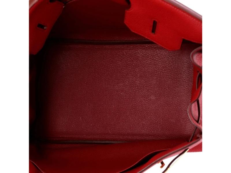 Hermes Birkin Handbag Red Togo with Gold Hardware 35 - 6