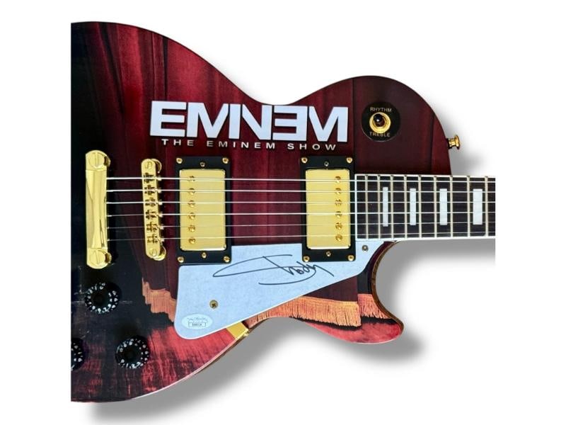 Eminem Signed Guitar Custom Graphics JSA COA The Eminem Show Slim Shady - 2