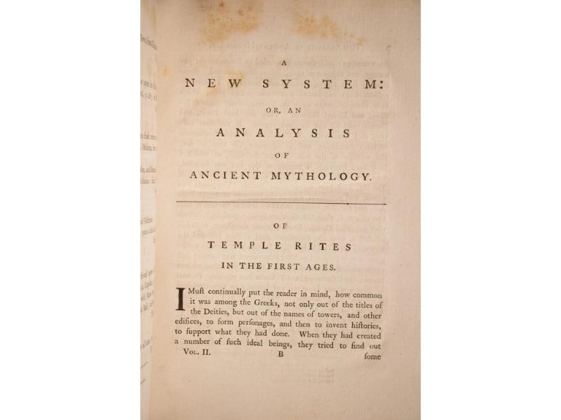 1775 A New System Or An Analysis Of Ancient Mythology Copper Plates 12" Tall - 18