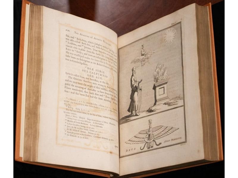 1775 A New System Or An Analysis Of Ancient Mythology Copper Plates 12" Tall - 19