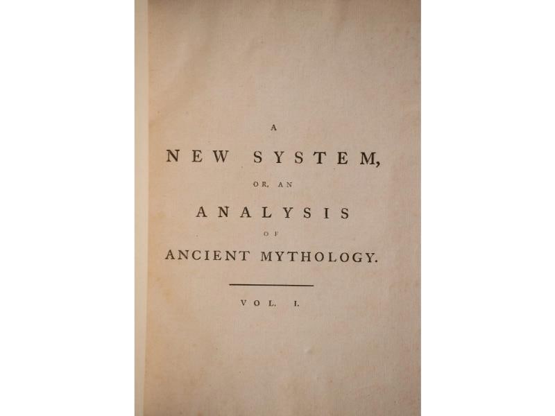 1775 A New System Or An Analysis Of Ancient Mythology Copper Plates 12" Tall - 8