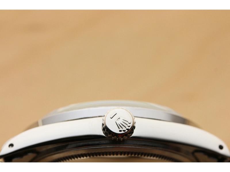 MENS ROLEX DATEJUST ICE BLUE DIAL 18K WHITE GOLD DIAMOND BEZEL & STEEL WATCH - 8