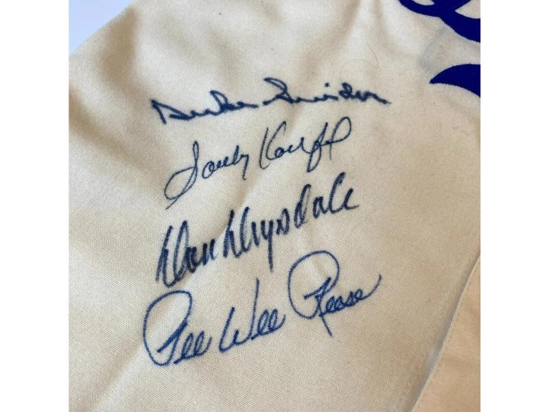 Sandy Koufax Don Drysdale Signed Jackie Robinson Brooklyn Dodgers Jersey JSA COA - 7