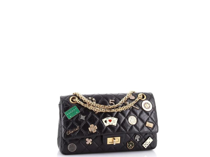 Chanel Lucky Charms Reissue 2.55 Flap Bag Quilted Aged Calfskin 225 - 2