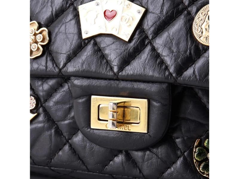 Chanel Lucky Charms Reissue 2.55 Flap Bag Quilted Aged Calfskin 225 - 8