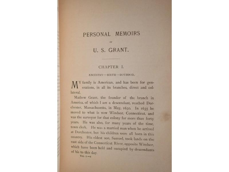 U S Grant / The Personal Memoirs of U.S Grant 1st Edition 1885 - 12