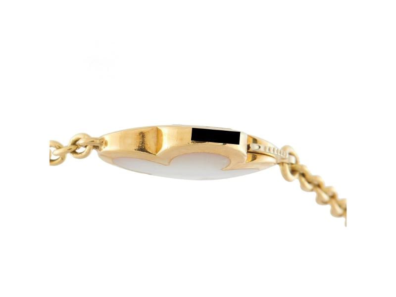 Van Cleef & Arpels Alhambra 18K Yellow Gold Mother of Pearl Bracelet - 4