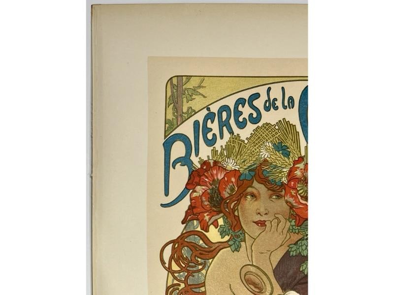 Original Vintage Poster BIERES DE LA MEUSE Maitres De L'Affiche Pl 182 MUCHA - 2