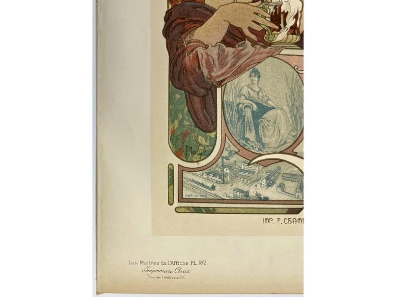 Original Vintage Poster BIERES DE LA MEUSE Maitres De L'Affiche Pl 182 MUCHA - 4