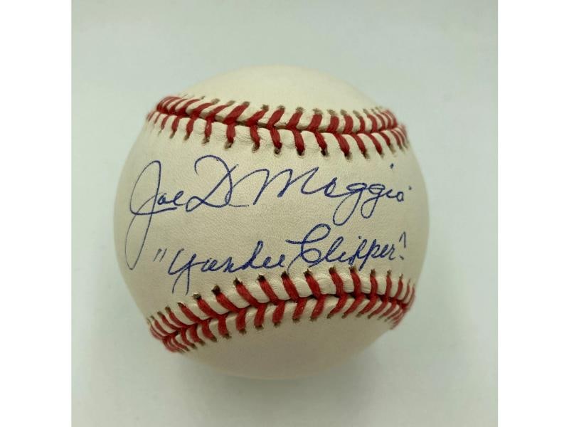 Mint Joe Dimaggio "Yankee Clipper" Signed American League Baseball #41/41 JSA