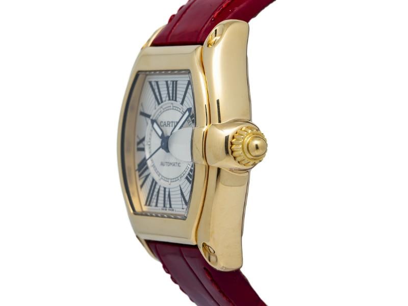 Cartier Roadster 2524 W62005V1 2007 Complete 18k Yellow Gold Auto Watch 37mm Box/Papers - 3