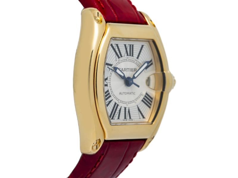 Cartier Roadster 2524 W62005V1 2007 Complete 18k Yellow Gold Auto Watch 37mm Box/Papers - 4