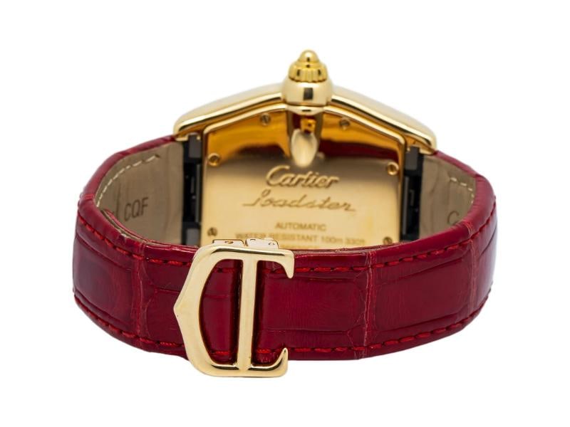 Cartier Roadster 2524 W62005V1 2007 Complete 18k Yellow Gold Auto Watch 37mm Box/Papers - 5