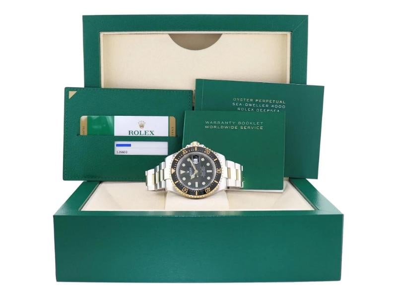 MINT 2020 PAPERS 126603 Rolex Sea-Dweller 43mm Two-Tone Yellow Gold Steel Watch - 7