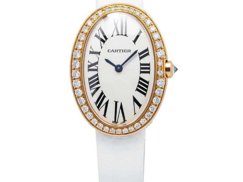Cartier Baignoire W8000007 Quartz 18k Rose 2018 Card Women's Watch 24.5mm - 2