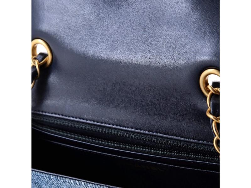 Chanel Classic Single Flap Bag Quilted Ombre Denim Mini - 7