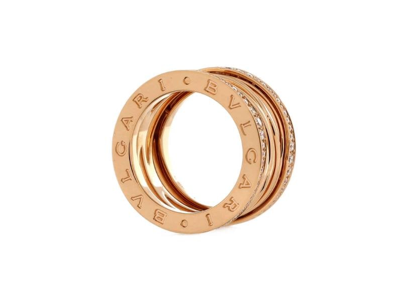 Bvlgari B.Zero1 Design Legend Zaha Hadid Four Band Ring 18K Rose Gold - 4