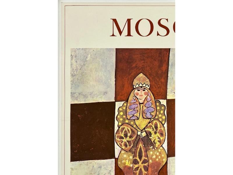 Original Vintage Poster MOSCOW - AIR INDIA Airline Travel Russia Tourism OL - 2