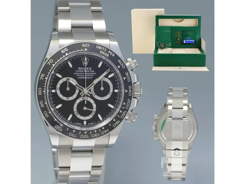 2024 NEW PAPERS Rolex Daytona 126500LN Black Ceramic Steel 40mm Watch Box: Condition: New with box and papers: This item is brand new and has never been worn. It still has the original packaging. ,Brand: Rolex,Department: Men,Type: Wristwatch,Country of Origin: Switzerland 