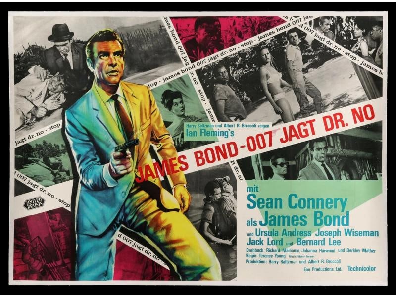 DR. NO MOVIE POSTER JAMES BOND RARE GERMAN DOCTOR DR NO 1962 (1 of 1)