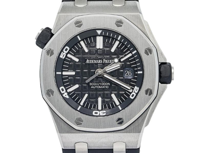 Audemars Piguet Royal Oak Offshore Diver 15703ST SS Black Dial Auto Men's 42mm - 2
