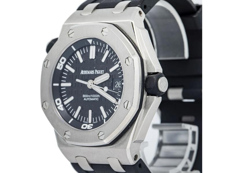 Audemars Piguet Royal Oak Offshore Diver 15703ST SS Black Dial Auto Men's 42mm - 3