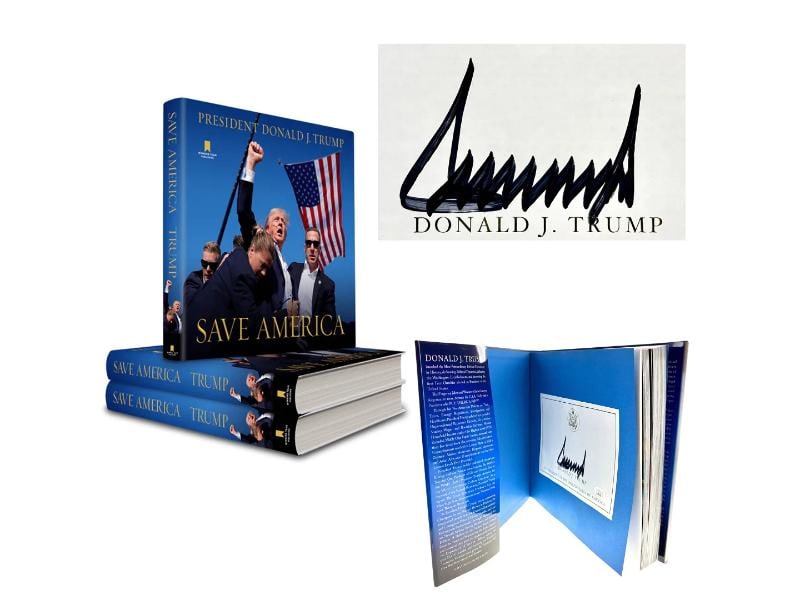 President Donald Trump Authentic Autographed "Save America" Book Signed JSA COA: Condition: New: A brand-new, unused, unopened, undamaged item (including handmade items). ,Country of Origin: United States,Industry: Presidential,President: Donald Trump,Signed by: Donald