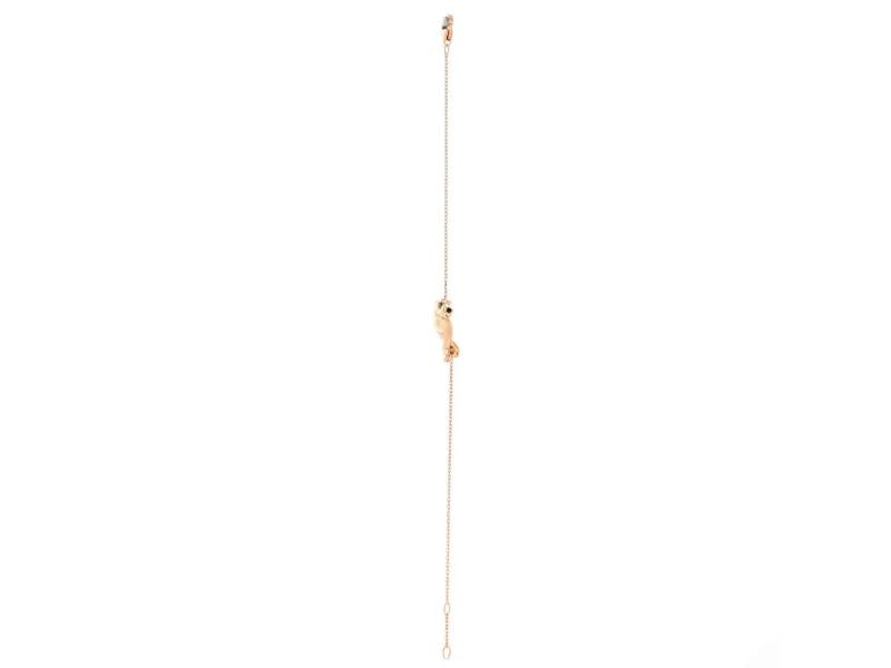 Cartier Panthere de Cartier Single Chain Bracelet 18K Rose Gold with Tsavorite - 2