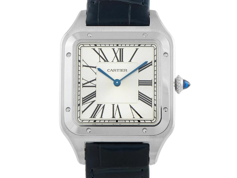 Cartier Santos-Dumont XL Steel Watch wssa0032 (1 of 5)