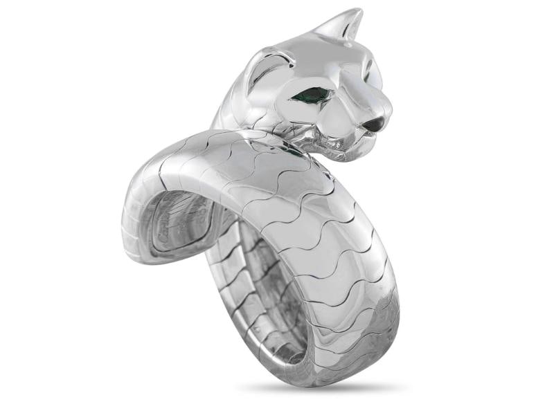 Cartier Panthre Lakarda 18K White Gold Ring #5061: Condition: Pre-owned - Good: This item has been gently used but is in good condition. It might have a few signs of wear, like light scratches or tarnishing. ,Brand: Cartier,Main Stone: See