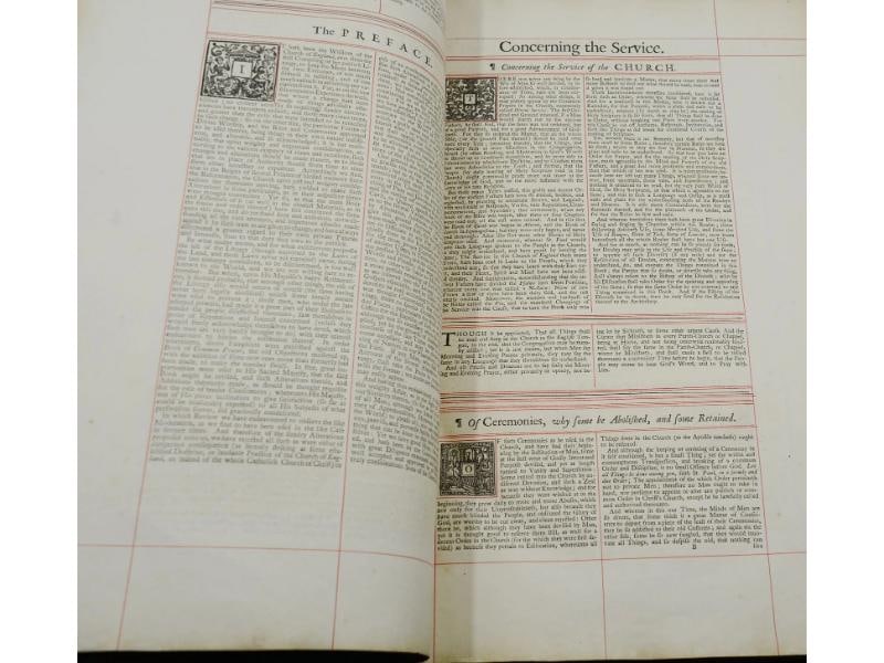 The Book of Common Prayer ~ First Thus 1721 ~ Grierson Folio Dublin Ireland 1st - 6