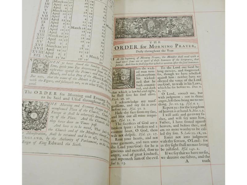 The Book of Common Prayer ~ First Thus 1721 ~ Grierson Folio Dublin Ireland 1st - 8