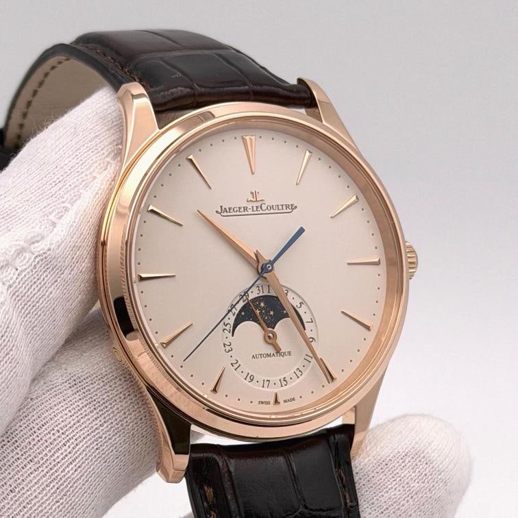 Jaeger LeCoultre Master Ultra Thin Moon Q1362510 39mm 18K Rose Gold Box Papers - 11