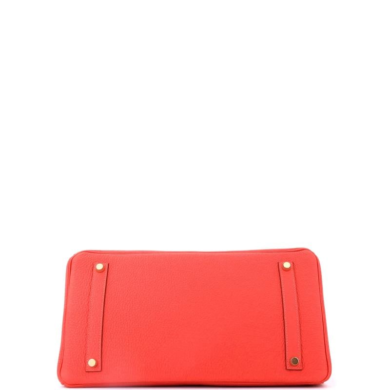 Hermes Birkin Handbag Red Togo with Gold Hardware 35 - 5