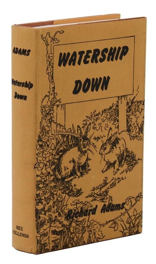 Watership Down ~ by RICHARD ADAMS ~ First Edition ~ 1st Printing 1972: Author: Adams, Richard,Country of Origin: United States of America,Publisher: Rex Collings,Year Printed: 1972,Special Attributes: 1st Edition, Dust Jacket,Original/Facsimile: Original Watership Down