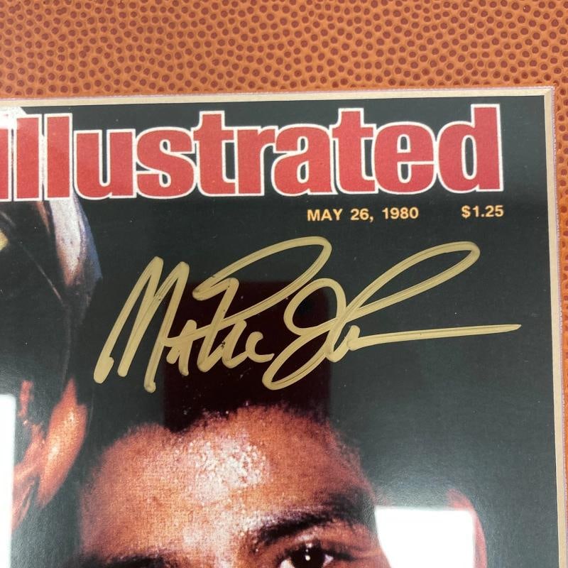 Michael Jordan, Larry Bird & Magic Johnson Signed Sports Illustrated Covers PSA - 11