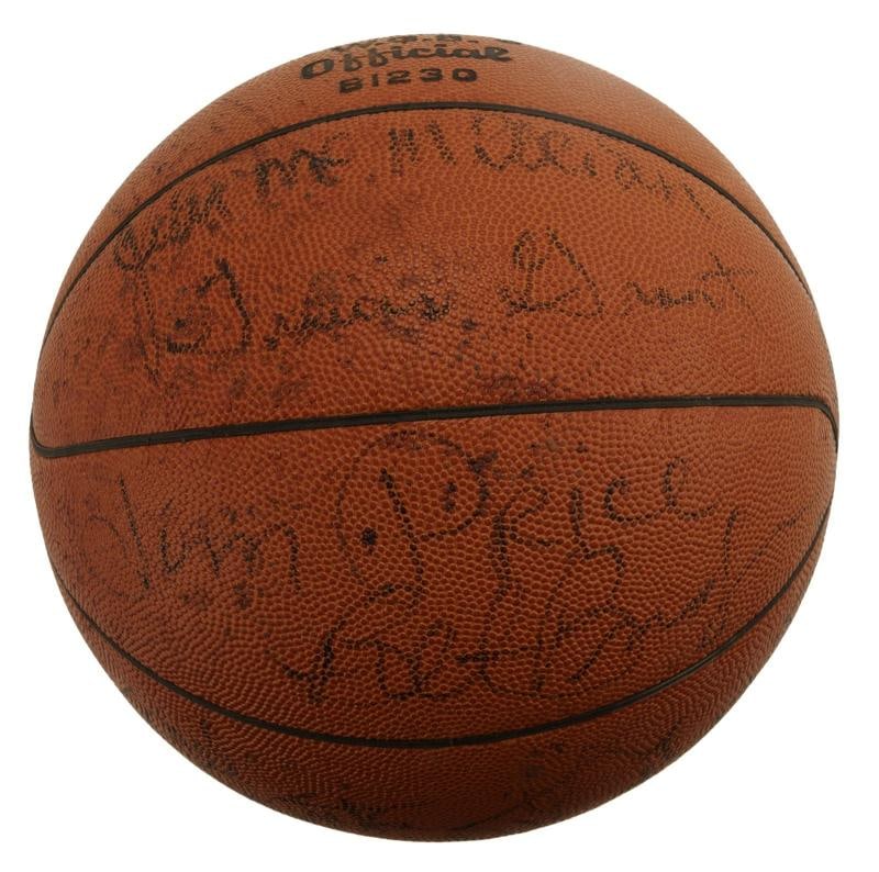 Wilt Chamberlain 1972-1973 Los Angeles Lakers Champs Team Signed Baseball JSA - 2