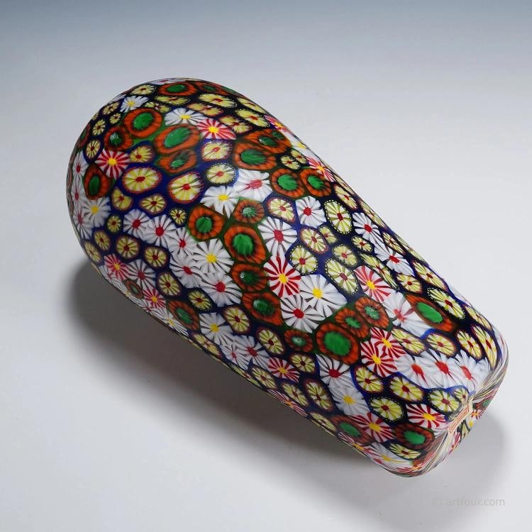 Vase with Redentore and Kiku Murrine Ermanno Toso for Fratelli Toso 1960s - 7