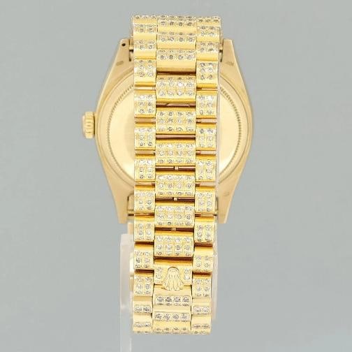 Rolex DateJust 36mm 16018 Yellow Gold Mother of Pearl Diamond President Band Box - 5