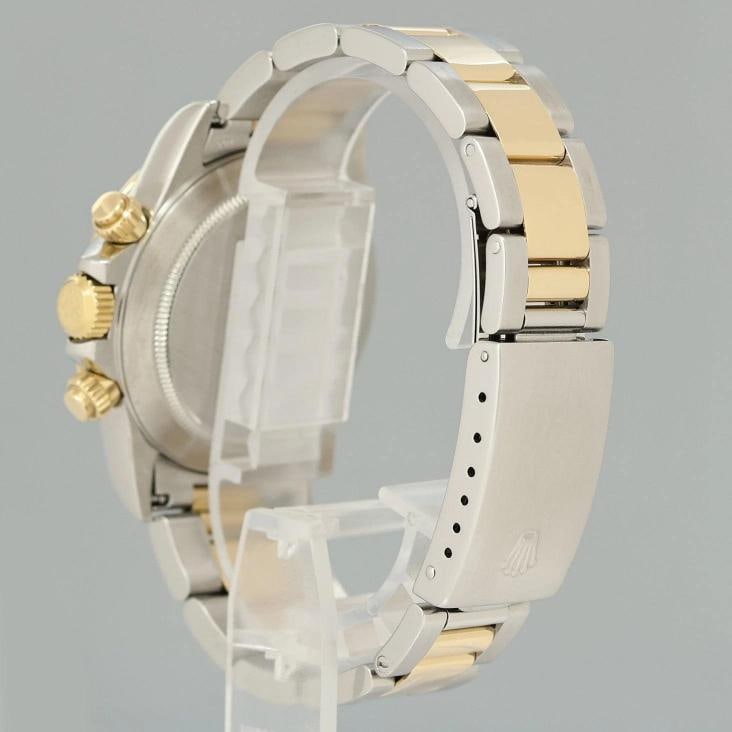 MINT Rolex Daytona 16523 Zenith Two Tone Yellow Gold Champagne Dial Watch Box - 4