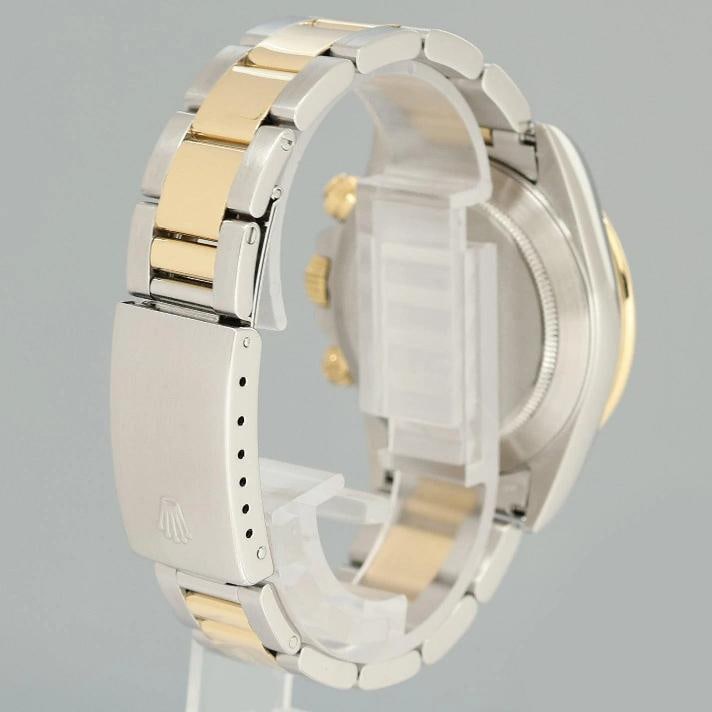 MINT Rolex Daytona 16523 Zenith Two Tone Yellow Gold Champagne Dial Watch Box - 6