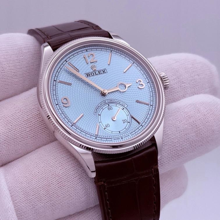 BRAND NEW 2026 Rolex 1908 52506 39mm Ice Blue Dial Platinum Box Papers - 12