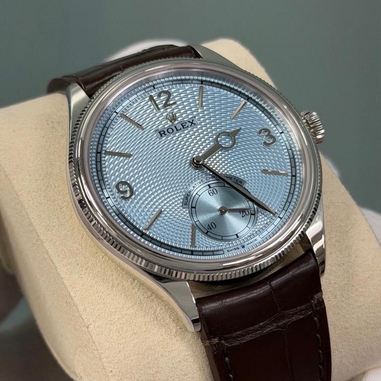 BRAND NEW 2026 Rolex 1908 52506 39mm Ice Blue Dial Platinum Box Papers - 3