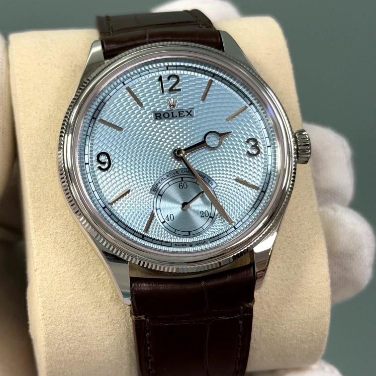 BRAND NEW 2026 Rolex 1908 52506 39mm Ice Blue Dial Platinum Box Papers - 4