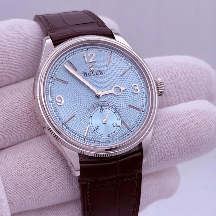 BRAND NEW 2026 Rolex 1908 52506 39mm Ice Blue Dial Platinum Box Papers - 5