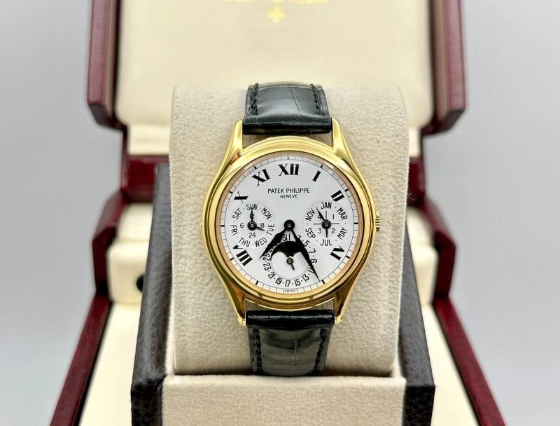 Patek Philippe 3940J Perpetual Calendar 18K Yellow Gold Patek Winder Box Paper - 2
