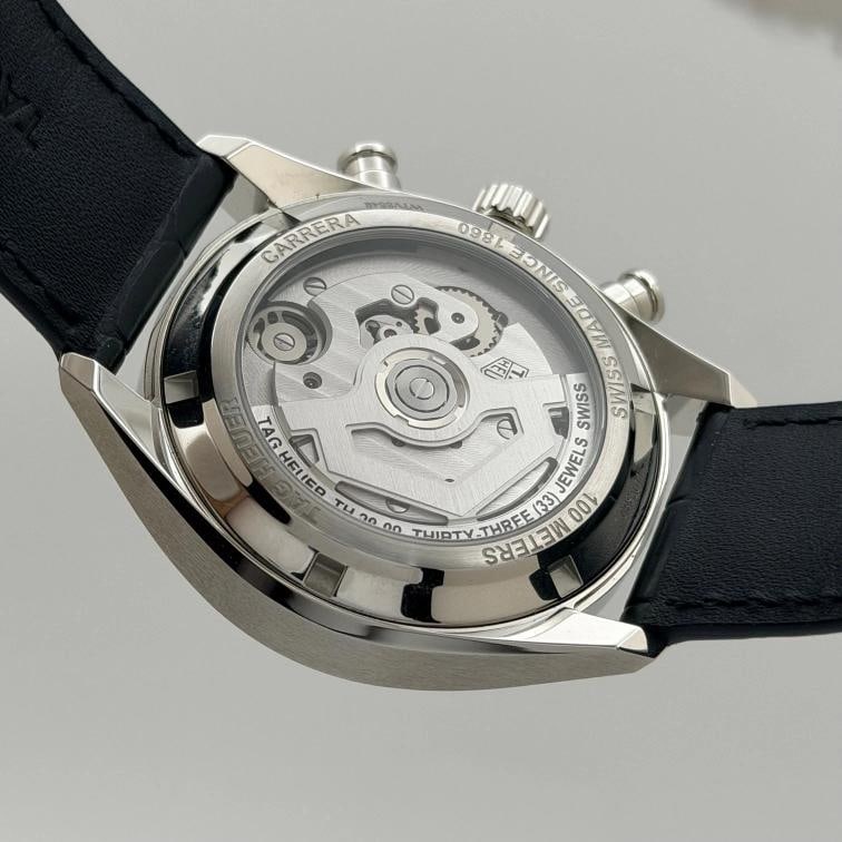 TAG Heuer Carrera Tourbillon CBS5011.FC6566 42mm Teal Green Dial Steel Box Paper - 11